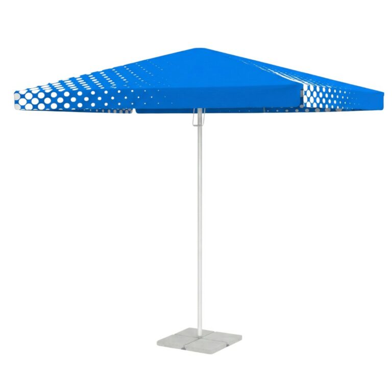 Rectangular advertising umbrella