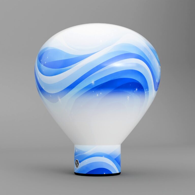 Drop pneumatic advertising balloon