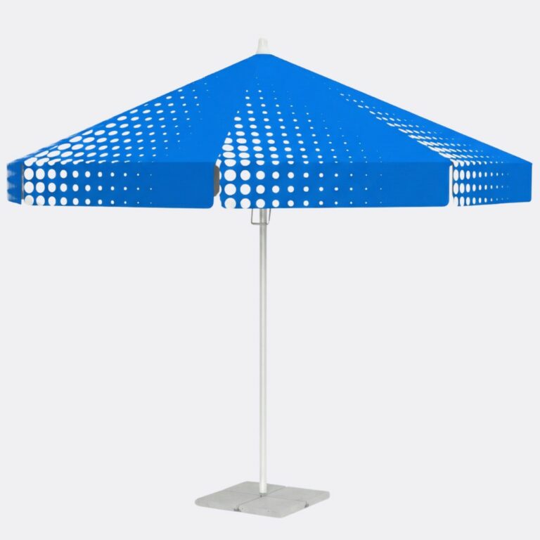 Easy Up round advertising umbrella