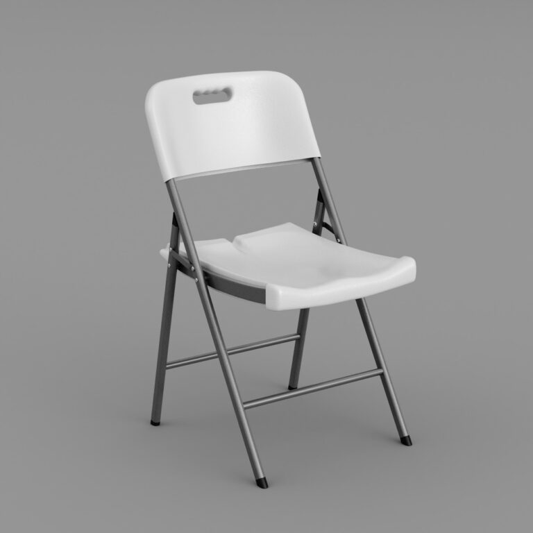 Low folding chair